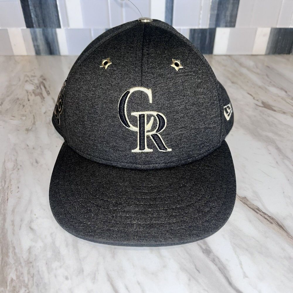 Colorado Rockies New Era Sz 7 1/2 Hat Black 59Fifty ASG 2017 All Star‎ Fitted